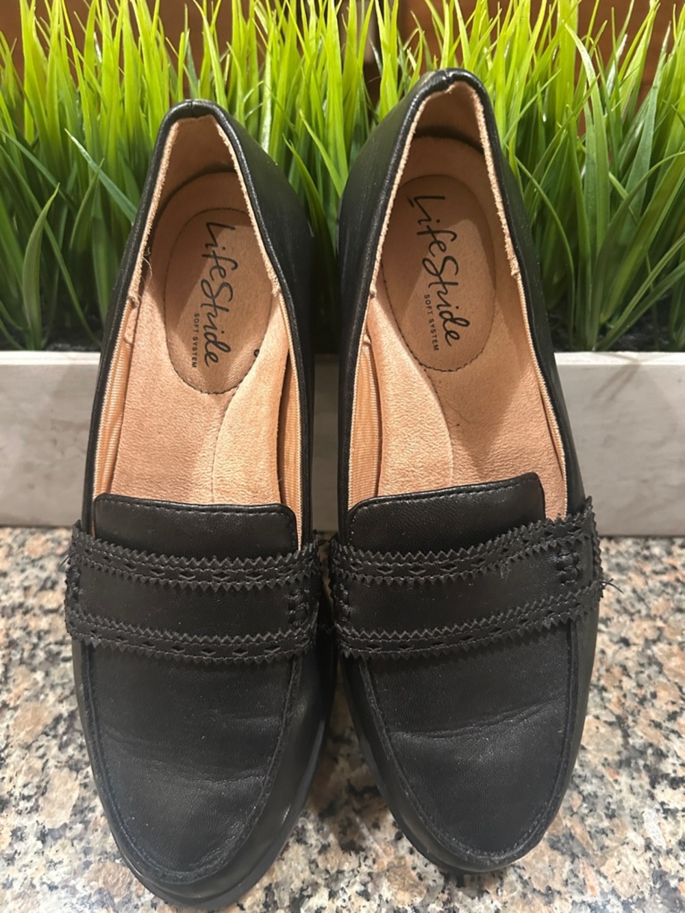 Life Stride Black Women's Slip-On Loafers